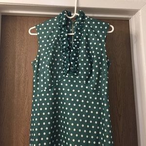 Vintage polka dot maxi dress